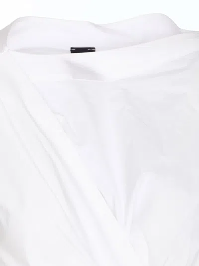 Pinko Asymmetric Hem Belted Waist Mini Dress