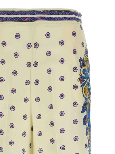 Etro Amebas Print Natural Pants For Women