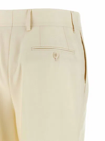 Brioni Wool-blend Trousers In Neutral