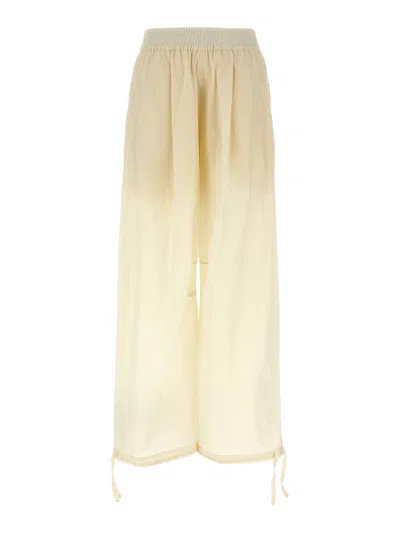 Philosophy Di Lorenzo Serafini Pleated Trousers With Elastic Waistband And Drawstring Hem