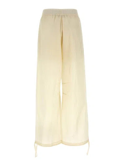 Philosophy Di Lorenzo Serafini Pleated Trousers With Elastic Waistband And Drawstring Hem