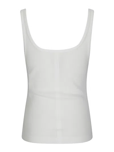 Mm6 Maison Margiela Tank Top In Ribbed Cotton