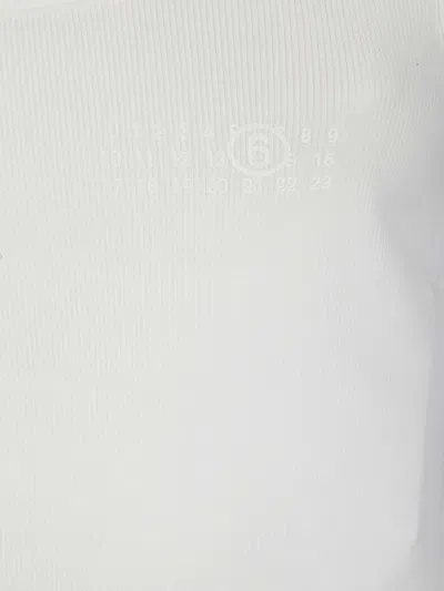 Mm6 Maison Margiela Tank Top In Ribbed Cotton
