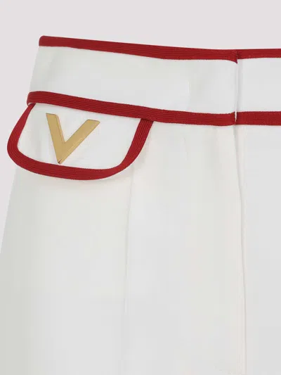 Valentino Wide-leg Trousers In Wool-silk Blend