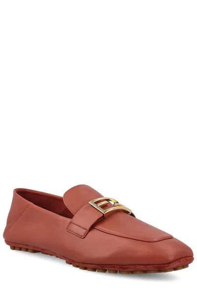 Fendi Baguette Ff Plaque Loafers