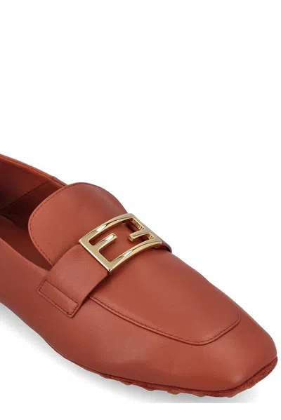 Fendi Baguette Ff Plaque Loafers