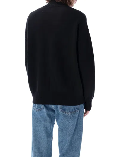Ami Alexandre Mattiussi Ami Paris Funnel-neck Sweater With Heart Intarsia Design