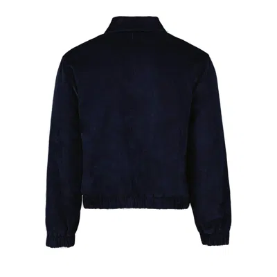 Ami Alexandre Mattiussi Ami De Caur Cotton Corduroy Blouson In Black