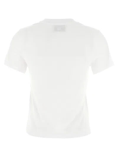 Ami Alexandre Mattiussi Ami De Coeur Cropped T-shirt In White
