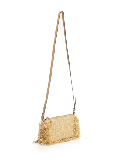 Fendi Baguette Wallets Beige