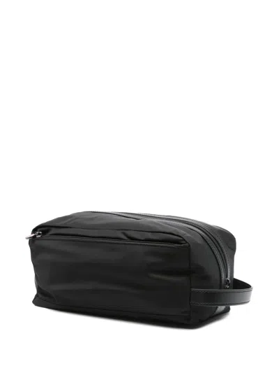 Kiton Beauty Case With Logo And Lettering In Black | ModeSens