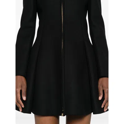 Versace Zip-front Flared Coat
