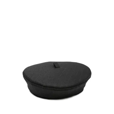 Ruslan Baginskiy Pinstriped Beret In Black