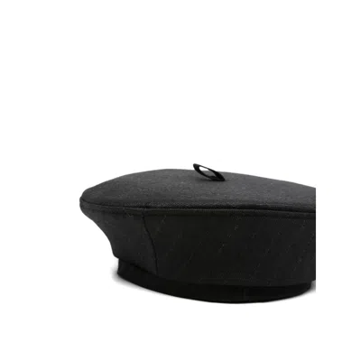 Ruslan Baginskiy Pinstriped Beret In Black