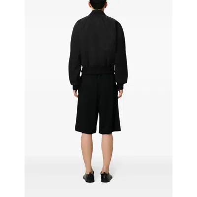 Ami Alexandre Mattiussi Ami Paris Twill Bomber Jacket In Black