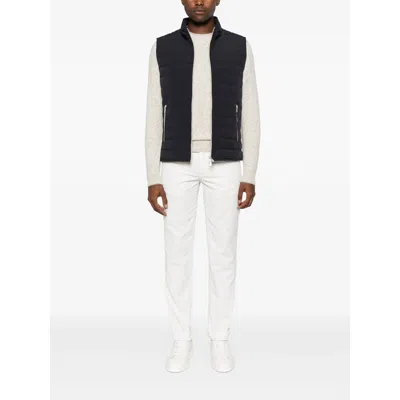 Brunello Cucinelli Dark Blue Nylon Down Jacket