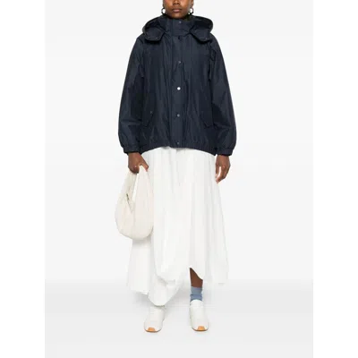 Brunello Cucinelli Hooded Down Jacket In Blue