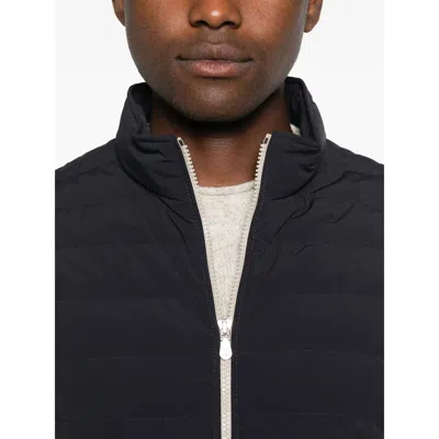 Brunello Cucinelli Dark Blue Nylon Down Jacket