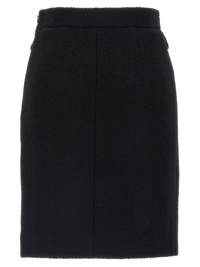 Chloé Bouclé Wool Skirt Skirts Black