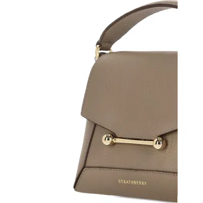 Strathberry Brown Tote Bags In Brown