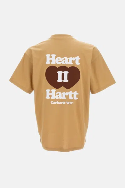 Carhartt Short Sleeve Heart 2 Hartt T Shirt Dusty Brown