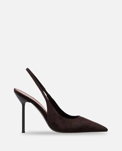 Paris Texas 105mm Slingback Pointed-toe Pumps In Brown