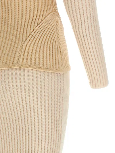 Jean Paul Gaultier Corset Dress Dresses White In Neutral