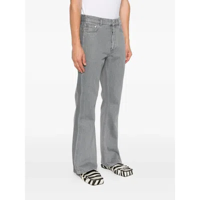 Jw Anderson Cotton  Rubber Denim In Gray