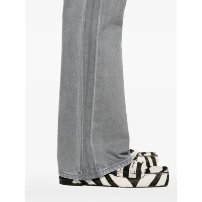 Jw Anderson Cotton  Rubber Denim In Gray