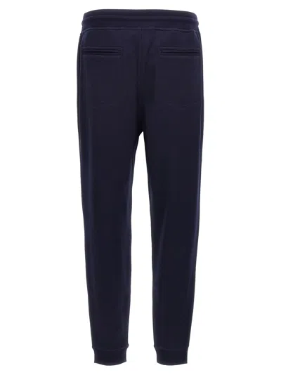 Brunello Cucinelli Cotton Blend Joggers Pants Blue In Blue