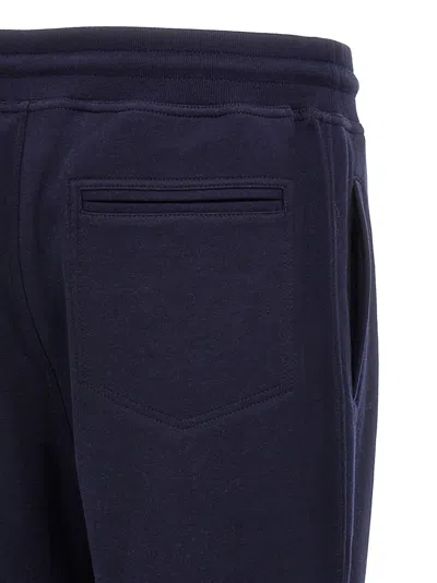 Brunello Cucinelli Cotton Blend Joggers Pants Blue In Blue
