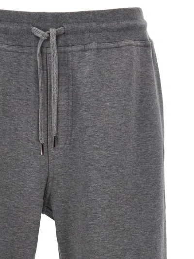 Brunello Cucinelli Cotton Blend Joggers Pants Gray In Gray