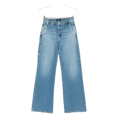 7 For All Mankind Denim Wide-leg Jeans In Blue
