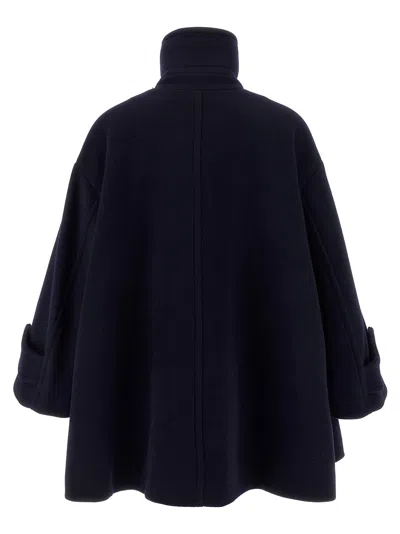 Chloé Double Breasted Wool Coat Coats And Trench Coats Blue