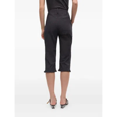 Ganni Pinstriped Trousers - Women's - Fabric