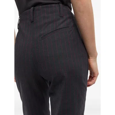 Ganni Pinstriped Trousers - Women's - Fabric