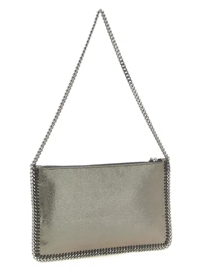 Stella Mccartney Falabella Pochette Bag In Silver