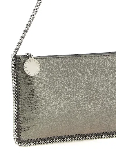 Stella Mccartney Falabella Pochette Bag In Silver