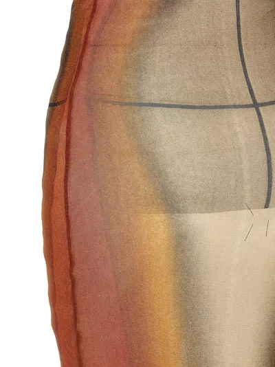 Jean Paul Gaultier Women Printed Tulle The Fire Dress