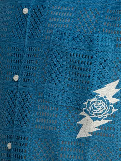 Thisisneverthat Blue Polyester X Grateful Dead Shirt