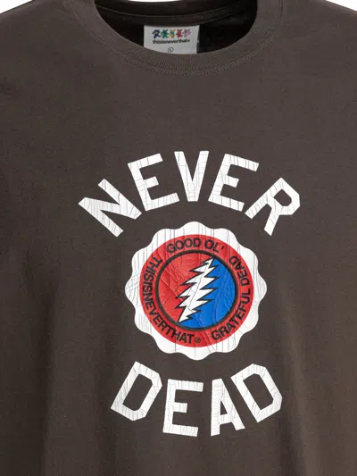 Thisisneverthat Brown Cotton X Grateful Dead T-shirt In Brown