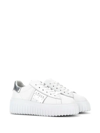 Hogan H-stripes Leather Platform Sneakers
