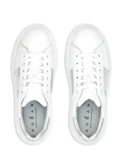 Hogan H-stripes Leather Platform Sneakers