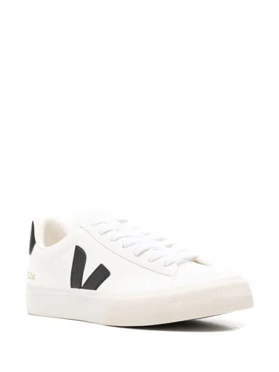 Veja Field Leather White Black Shoes