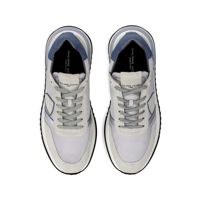 Philippe Model Gray  Blue Sneakers In Gray