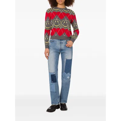 Moschino Wool Blend Pullover Smiley Grey