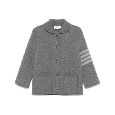 Thom Browne Long Sleeve Casual Jacket In Green