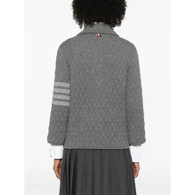 Thom Browne Long Sleeve Casual Jacket In Green