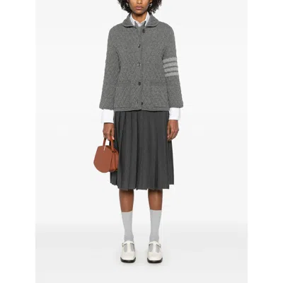 Thom Browne Long Sleeve Casual Jacket In Green