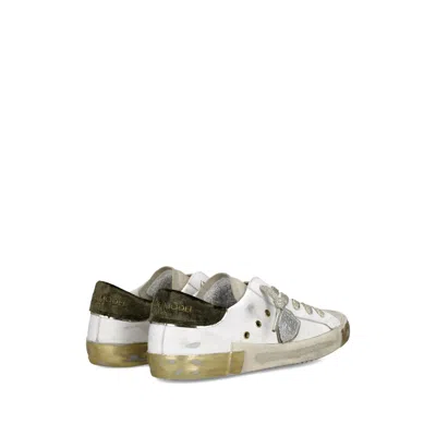 Philippe Model Gray Sneakers In White